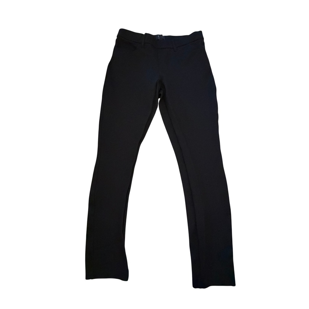 J.Crew Gigi Pant Black Slim Straight Leg Double Knit Trouser Size 8